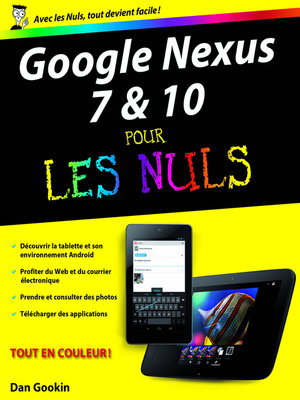 cover image of Google Nexus 7 et 10 Pour les Nuls